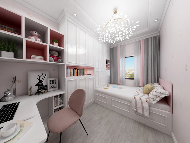 女孩房臥室設計圖