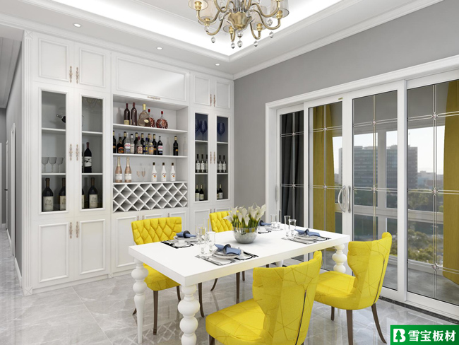 簡歐風格設計圖-餐廳