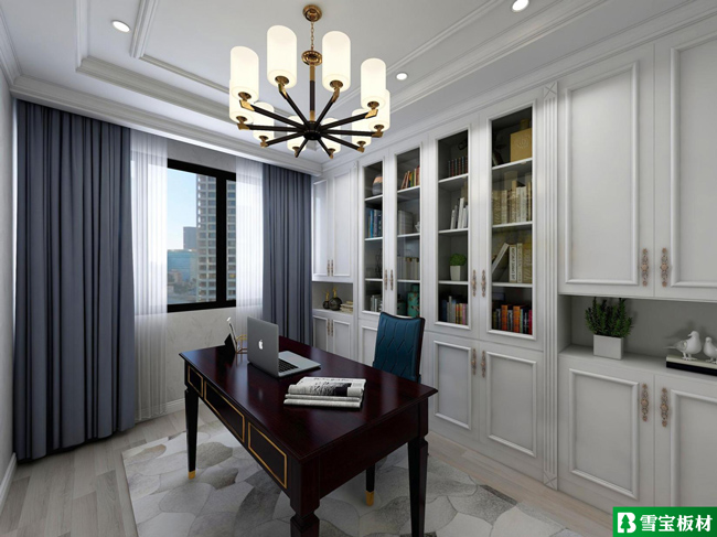 簡歐風格設計圖-書房