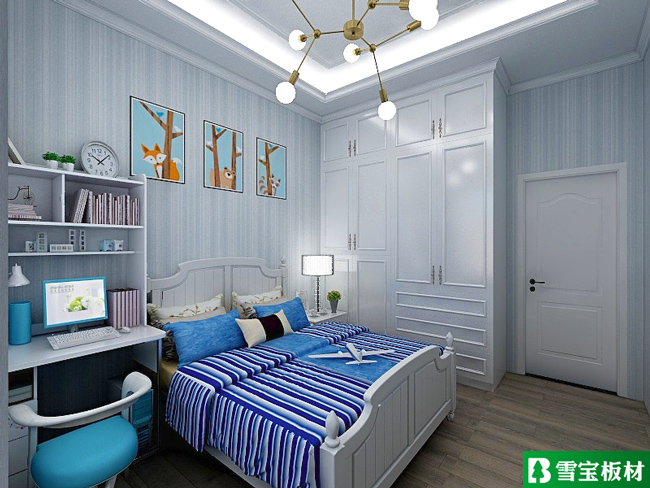 簡歐風格設計圖-男孩房