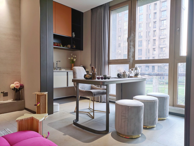 想在陽(yáng)臺(tái)做個(gè)茶吧要怎么設(shè)計(jì)?